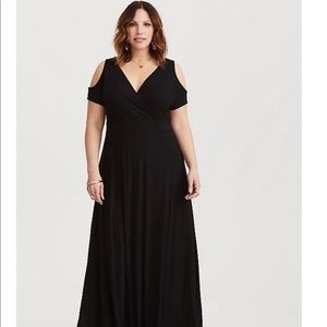 Torrid Maxi Dress- Cold Shoulder